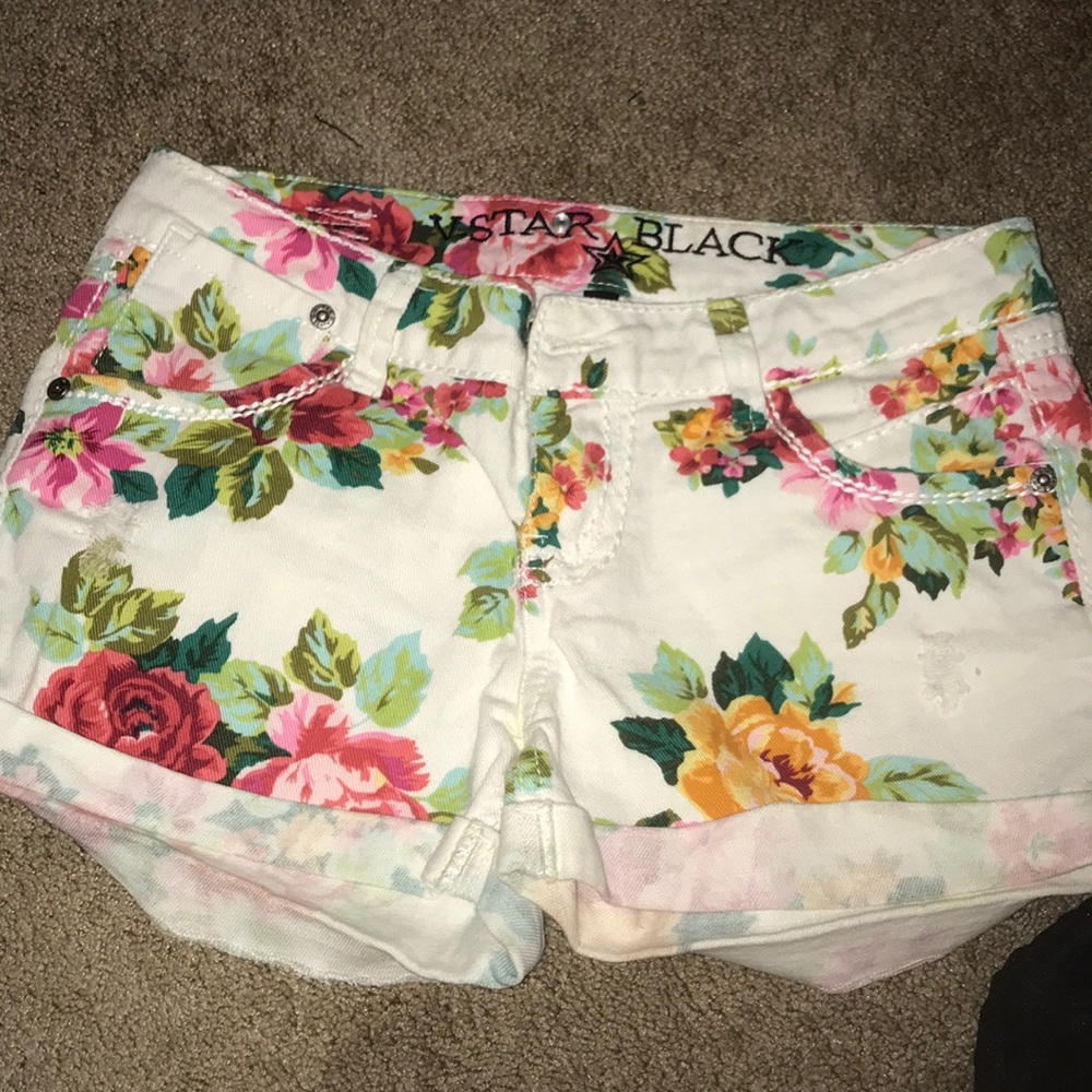 flowered shorts